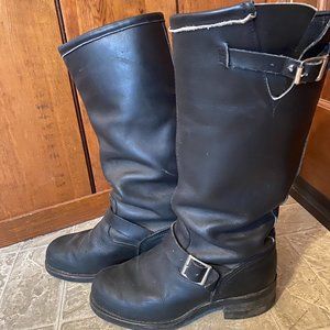 Engineer Boots Tall Black Steeltoe